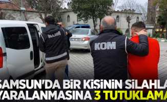 Samsun'da bir kişinin silahla yaralanmasına 3 tutuklama