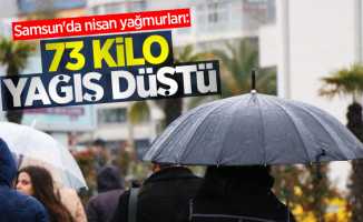 Samsun'da nisan yağmurları: 73,3 kilo yağış düştü