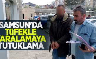 Samsun'da tüfekle yaralamaya tutuklama