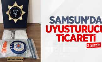 Samsun'da uyuşturucu ticareti: 3 gözaltı