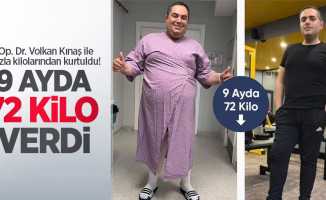 Op. Dr. Volkan Kınaş ile fazla kilolarından kurtuldu! 9 ayda 72 kilo verdi