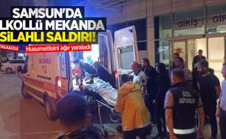 Samsun'da alkollü mekanda silahlı saldırı! Husumetlisini ağır yaraladı