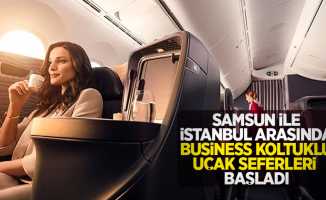 Samsun ile İstanbul arasında Business Koltuklu uçak seferleri başladı