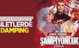 Samsunspor Şampiyonluk Şöleni Biletlerinde DAMPİNG 