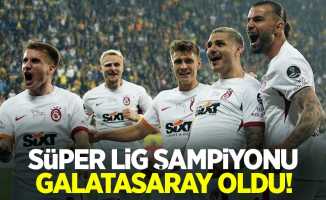 Süper Lig şampiyonu Galatasaray oldu!