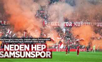 Keçiörengücü maçında, meşale yakan Samsunspor taraftarlarına hapis talebiyle dava açıldı...  NEDEN HEP  SAMSUNSPOR 