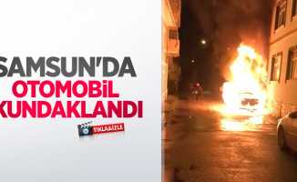 Samsun'da otomobil kundaklandı