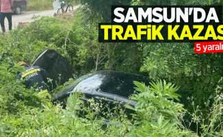 Samsun'da trafik kazası: 5 yaralı