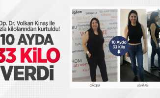 Op. Dr. Volkan Kınaş ile fazla kilolarından kurtuldu! 10 ayda 33 kilo verdi