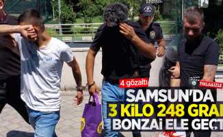 Samsun'da 3 kilo 248 gram bonzai ele geçti: 4 gözaltı