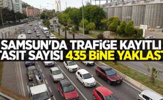 Samsun'da trafiğe kayıtlı taşıt sayısı 435 bine yaklaştı  