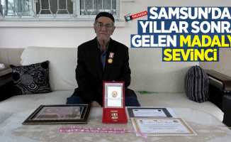 Samsun'da yıllar sonra gelen madalya sevinci   