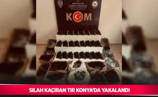 Silah kaçıran tır Konya’da yakalandı