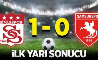 İlk yarı sonucu: Sivasspor 1-0 Samsunspor 