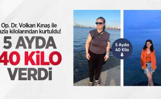 Op. Dr. Volkan Kınaş ile fazla kilolarından kurtuldu! 5 ayda 40 kilo verdi