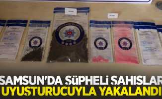 Samsun'da şüpheli şahıslar uyuşturucuyla yakalandı
