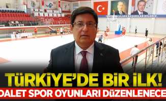Türkiye’de bir ilk! Adalet spor oyunları düzenlenecek!