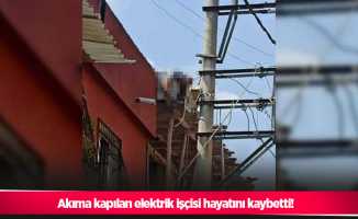 Akıma kapılan elektrik işçisi hayatını kaybetti!