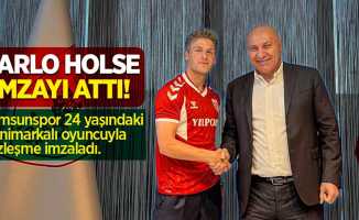 Carlo Holse İmzayı Attı! Samsunspor 24 yaşındaki Danimarkalı oyuncuyla sözleşme imzaladı.