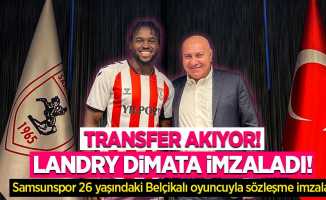 Transfer Akıyor! Landry Dimata İmzaladı! Samsunspor 26 yaşındaki Belçikalı oyuncuyla sözleşme imzaladı.