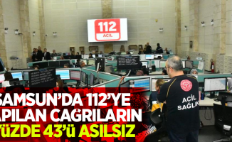 Samsun'da 112'ye yapılan çağrıların yüzde 43'ü asılsız