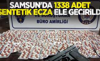 Samsun'da 1338 adet sentetik ecza ele geçirildi: 3 gözaltı