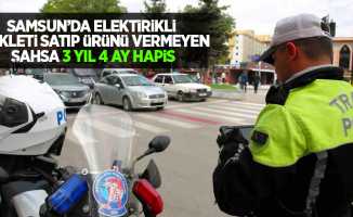 Samsun'da elektirikli bisikleti satıp ürünü vermeyen şahısa 3 yıl 4 ay hapis
