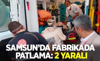 Samsun'da fabrikada patlama: 2 yaralı