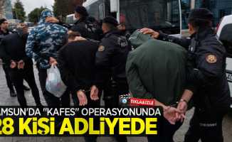 Samsun'da "Kafes" operasyonunda 28 kişi adliyede