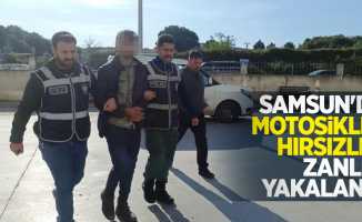 Samsun'da motosiklet hırsızlığı zanlısı yakalandı