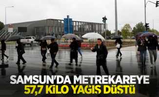 Samsun’da metrekareye 57,7 kilo yağış düştü