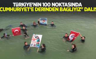 Türkiye'nin 100 noktasında "Cumhuriyet'e derinden bağlıyız" dalışı