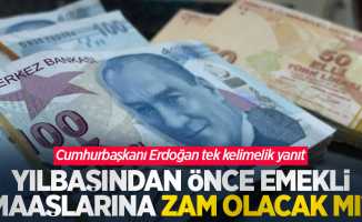 Yılbaşından önce emekli maaşlarına zam olacak mı? Cumhurbaşkanı Erdoğan tek kelimelik yanıt