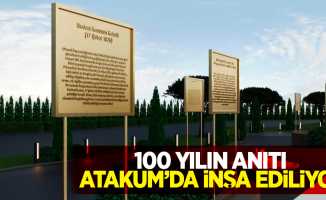 100 Yılın anıtı Atakum'da inşa ediliyor