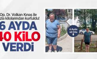 Op. Dr. Volkan Kınaş ile fazla kilolarından kurtuldu! 6 ayda 40 kilo verdi