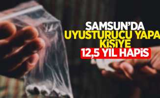 Samsun'da uyuşturucu yapan kişiye 12,5 yıl hapis