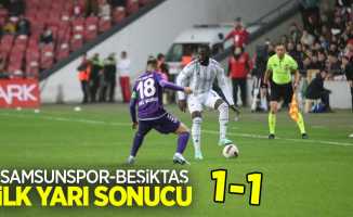 Samsunspor 1-1 Beşiktaş (İlk yarı)