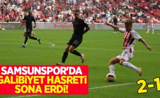 Samsunspor'da galibiyet hasreti sona erdi! Samsunspor 2-1 Hatayspor