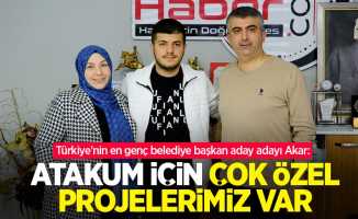 Türkiye'nin en genç belediye başkan aday adayı Akar: Atakum için çok özel projelerimiz var