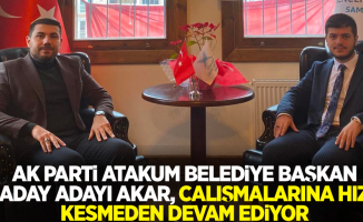 AK Parti Atakum belediye başkan aday adayı Halil İbrahim Akar, çalışmalarına hız kesmeden devam ediyor