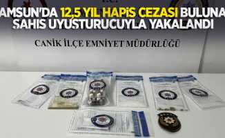 Samsun'da 12,5 yıl hapis cezası bulunan şahıs uyuşturucuyla yakalandı