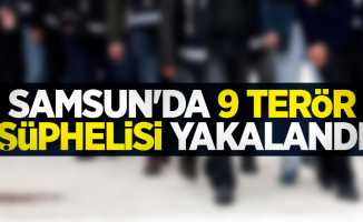 Samsun'da 9 terör şüphelisi yakalandı