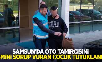 Samsun'da oto tamircisini ismini sorup vuran çocuk tutuklandı