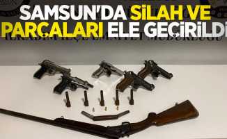 Samsun'da silah ve parçaları ele geçirildi: 1 gözaltı