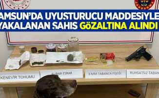 Samsun'da uyuşturucu maddesiyle yakalanan şahıs gözaltına alındı