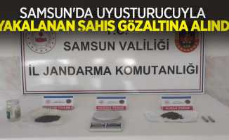 Samsun'da uyuşturucuyla yakalanan şahıs gözaltına alındı
