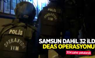 Samsun dahil 32 ilde DEAŞ operasyonu: 304 şahıs yakalandı