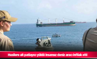 Husilere ait patlayıcı yüklü insansız deniz aracı infilak etti