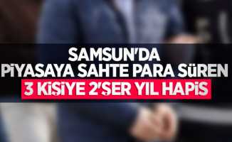 Samsun'da piyasaya sahte para süren 3 kişiye 2'şer yıl hapis