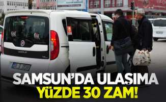 Samsun'da ulaşıma yüzde 30 zam